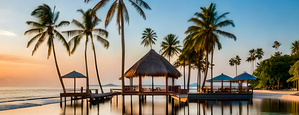 Titelbild - Strandbar in der Karibik